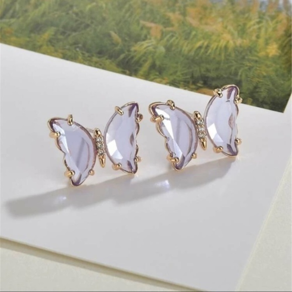 3/$30 💛 Crystal Butterfly Stud Earrings